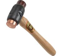 Thor Marteau 208 double face en cuivre et cuir brut Taille A (25 mm) 355 g Brun/Noir