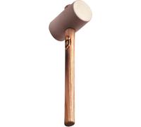 THOR Marteau en caoutchouc blanc, rond Ø x l 90 x 139 mm, 1.125 g, avec manche en bois