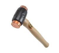Thor Marteau 312 Taille 2 - inserts en cuivre rouge, tête ronde 38 mm, 1 300 g, manche bois