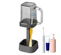 Thotocognio - Support pour brosse à dents | Organisateur de brosse à dents | Écran de rangement étanche à 3 compartiments avec poignée pour le lavage du cadre