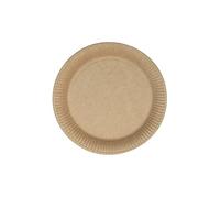 Thouy Assiettes rondes en carton kraft diamètre 18 cm par 50