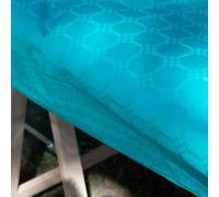 Thouy Nappe en Papier damassé Turquoise en Rouleau 1,18 x 25 m