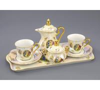 Three Graces, service à café, porcelaine tchèque, Mary-Anne, Leander, 9 d.
