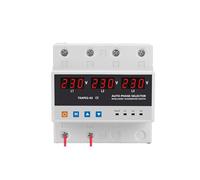 Three phase Selector Voltmeter with adjustable Over and Under Voltage protection Relays Protector Auto Changeover Switch 3P+N NWPNLXEA(100A)