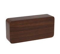 ThreeH Réveil numérique en Bois avec Affichage de la température Affichage de la Date 12/24 H LED Réveil pour la Maison,la Chambre à Coucher,Les Enfants AC11 Brown_Red