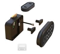ThreeH Verrou de placard à mot de passe avec clavier tactile RFID électronique avec double porte d'armoire pour adultes, bébés, adolescents