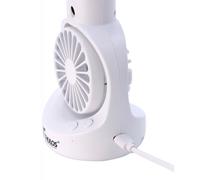 Thulos TH-MFN-02 Mini ventilateur portatif avec nébuliseur 4 vitesses rechargeable USB Blanc
