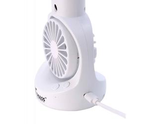 Thulos TH-MFN-02 Mini ventilateur portatif avec nébuliseur 4 vitesses rechargeable USB Blanc