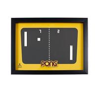 ThumbsUp - Décoration murale officielle Atari 3D - Collection authentique de pong pour configuration de jeu, décoration de salle de jeu et autocollants muraux de jeu, cadre noir