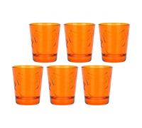 THUN - Amazon Limited Edition 2022 Lot de 6 verres en verre coloré Orange