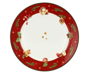 THUN, Assiette en porcelaine, version grande, collection de surprises de Noël, assiette de collection, idée cadeau pour Noël, Ø 31 cm