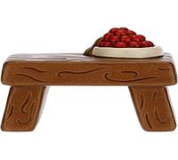 THUN - Figurine de crèche de Table avec Fruits - Décorations de Noël Maison - Ligne crèche Classique - Céramique - 6,2 x 4,2 x 5,5 h cm