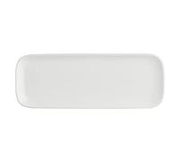THUN La Porcelaine Blanche - Assiette Rectangulaire 30 x 11 x 2,1 cm Essentiel New Age