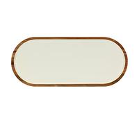 THUN LA Porcelaine Blanche - Plateau Ovale 35,6 x 15,2 x 1,9 cm Libeccio