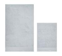 THUN Lot de 2 Serviettes Bleu Clair, 100% Coton, Collection Iconic Elengance, 40 x 60 cm, 60 x 100 cm