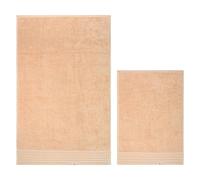 THUN Lot de 2 Serviettes Taupe, 100% Coton, Collection Iconic Elengance, 40 x 60 cm, 60 x 100 cm