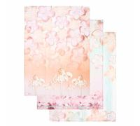 THUN - Lot de 3 torchons Bloomia - Coton - Collection Jardin de printemps - 19 x 25 x 18 cm