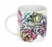THUN - Mug en porcelaine Hearts x Frida Kahlo - porcelaine - Collection x Frida Kahlo - 300 ml, Ø 8,5 cm, 10,5 cm h
