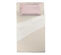 Thun - Parure de lit taie d'oreiller Rose - Ligne Iconic Elegance - 1/2 P - 100% Coton