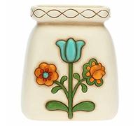 THUN, Pot en céramique décoré à la Main de Petite Taille, Ligne Heritage, 16,8 x 13 x 19,2 cm h