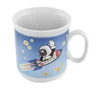 Thun Trade a.s. 2146 Tasse avec Texte en Allemand « Der Kleine Maulwurf » en Porcelaine Motif fusée 180 ML
