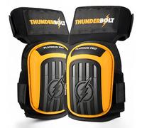 Thunderbolt Genouillères professionnelles avec coussin en gel confortable Genouillères carreleurs pour le travail, l'artisanat, les revêtements de sol, genouillères de jardin avec sangles