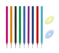 THXFUNAREA 12 Recharge Stylo Gel Effaçable, Compatibles avec Legam, Recharges Effaçables de Couleur, Pointe 0,7 mm, Hauteur 13 cm, Encre Thermosensible, 12 Couleurs,Avec gomme