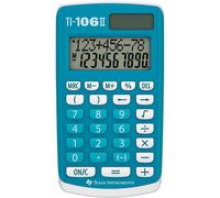 Texas Instruments Calculatrice de poche TI-106 II 8 chiffres avec panneau solaire et pile
