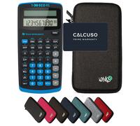 TI-30 ECO RS avec Housse de Protection WYNGS incluse Gris Foncé - Calculatrice Scientifique - Pack de Base