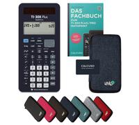 TI-30X Plus MathPrint avec housse de protection Bleu et manuel (132 pages, DIN A5) - Calculatrice scientifique - Smart Set
