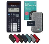 TI-30X Plus MathPrint avec housse de protection Gris clair et manuel (132 pages, DIN A5) - Calculatrice scientifique - Smart Set
