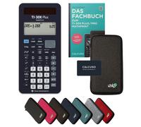 TI-30X Plus MathPrint avec housse de protection Gris foncé et manuel (132 pages, DIN A5) - Calculatrice scientifique - Smart Set