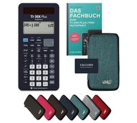 TI-30X Plus MathPrint avec housse de protection Turquoise et manuel (132 pages, DIN A5) - Calculatrice scientifique - Smart Set