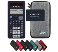TI-30X Plus MathPrint avec Housse de Protection WYNGS incluse Gris Clair - Calculatrice Scientifique - Pack de Base