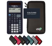 TI-30X Plus MathPrint avec Housse de Protection WYNGS incluse Noir - Calculatrice Scientifique - Pack de Base