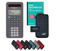 TI-30X Prio MathPrint avec housse de protection Bleu et manuel (80 pages, DIN A5) - Calculatrice scientifique - Smart Set