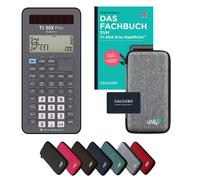 TI-30X Prio MathPrint avec housse de protection Gris clair et manuel (80 pages, DIN A5) - Calculatrice scientifique - Smart Set