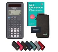 TI-30X Prio MathPrint avec housse de protection Gris foncé et manuel (80 pages, DIN A5) - Calculatrice scientifique - Smart Set