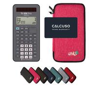 TI-30X Prio MathPrint avec Housse de Protection WYNGS incluse Rose - Calculatrice Scientifique - Pack de Base