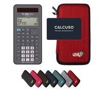 TI-30X Prio MathPrint avec Housse de Protection WYNGS incluse Rouge - Calculatrice Scientifique - Pack de Base