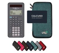 TI-30X Prio MathPrint avec Housse de Protection WYNGS incluse Turquoise - Calculatrice Scientifique - Pack de Base