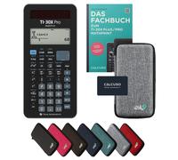 TI-30X Pro MathPrint avec housse de protection Gris clair et manuel (132 pages, DIN A5) - Calculatrice scientifique - Smart Set