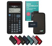 TI-30X Pro MathPrint avec housse de protection Gris foncé et manuel (132 pages, DIN A5) - Calculatrice scientifique - Smart Set