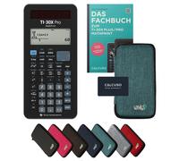 TI-30X Pro MathPrint avec housse de protection Turquoise et manuel (132 pages, DIN A5) - Calculatrice scientifique - Smart Set