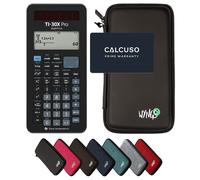 TI-30X Pro MathPrint avec Housse de Protection WYNGS incluse Noir - Calculatrice Scientifique - Pack de Base