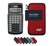 TI-30Xa avec Housse de Protection WYNGS incluse Rouge - Calculatrice Scientifique - Pack de Base