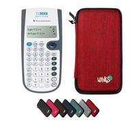 TI-30XB MultiView avec Housse de Protection WYNGS Incluse Rouge - Calculatrice Scientifique - Pack de Base