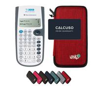 TI-30XB MultiView avec Housse de Protection WYNGS incluse Rouge - Calculatrice Scientifique - Pack de Base