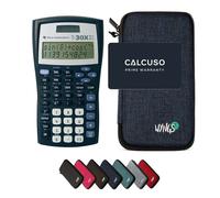 TI-30XIIS avec Housse de Protection WYNGS incluse Bleu - Calculatrice Scientifique - Pack de Base