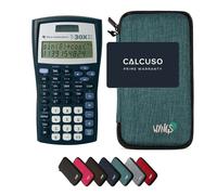 TI-30XIIS avec Housse de Protection WYNGS incluse Turquoise - Calculatrice Scientifique - Pack de Base